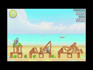 Angry Birds Rio 5-2 Beach Volley 3 Star Walkthrough